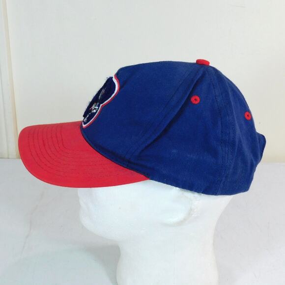 Vintage Bugs Bunny Hat Snapback Acme Clothing Fuzzy B Blue Red Adjustable 90s - Picture 3 of 7